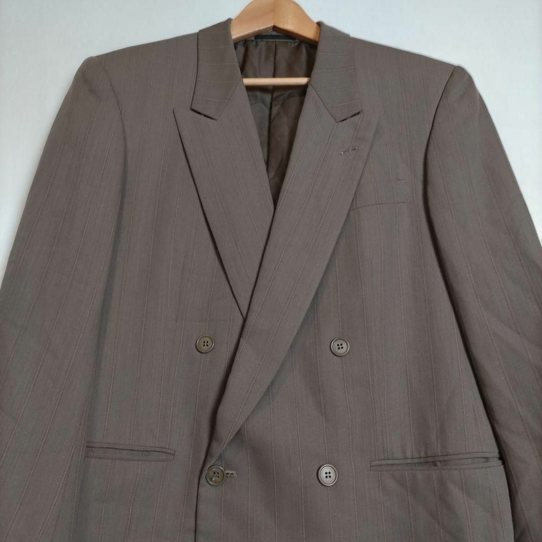 b1191【バルビッシュ】紳士 背広 テーラードジャケット ダブル生地イタリア製 メンズのジャケット/アウター(テーラードジャケット)の商品写真
