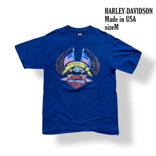 ハーレーダビッドソン(Harley Davidson)の【即日発送】ハーレーダビッドソン Tシャツ USA製 M 古着(Tシャツ/カットソー(半袖/袖なし))