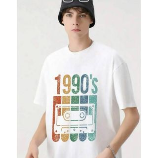 ☆SALE☆カセットテープ プリント Men's Tシャツ XXL WHITE(Tシャツ/カットソー(半袖/袖なし))