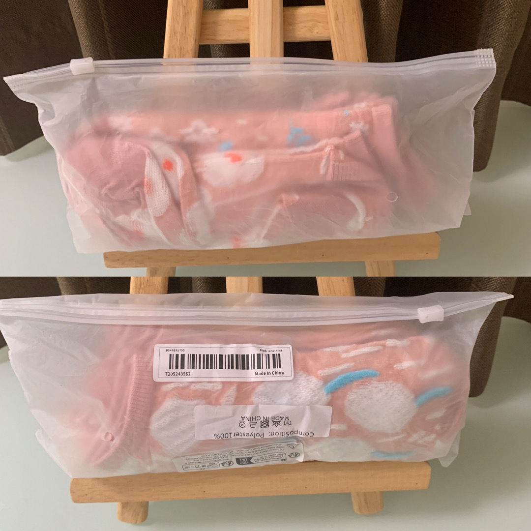 レディースソックス　ピンク花柄5足セット レディースのレッグウェア(ソックス)の商品写真