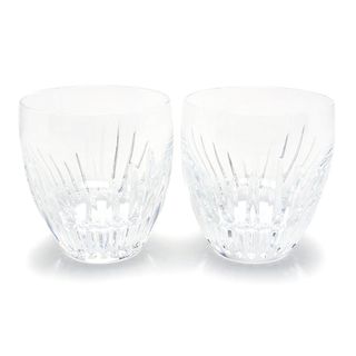 バカラ(Baccarat)のバカラ Baccarat マッセナ ロックグラス ペア 2個セット 美品(グラス/カップ)