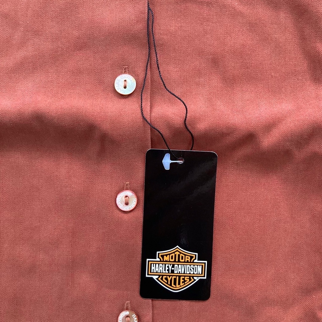 Harley Davidson(ハーレーダビッドソン)の【即日発送】ハーレーダビッドソン シルク 半袖 シャツ 新品 S レディースのトップス(シャツ/ブラウス(半袖/袖なし))の商品写真