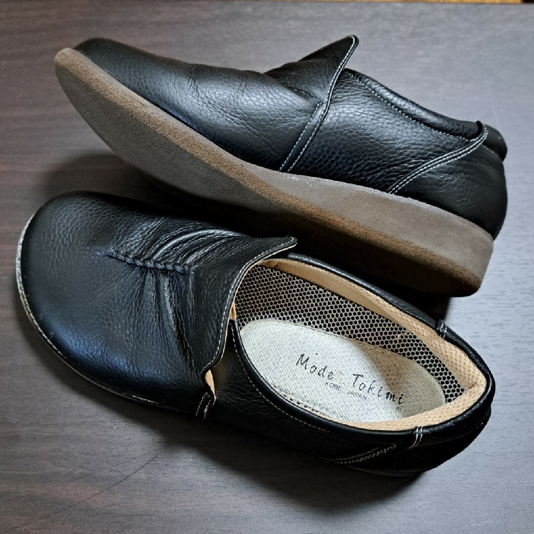 MODE TOKIMI モードトキミ　スリッポン　本革　日本製　24㎝　靴 レディースの靴/シューズ(スリッポン/モカシン)の商品写真