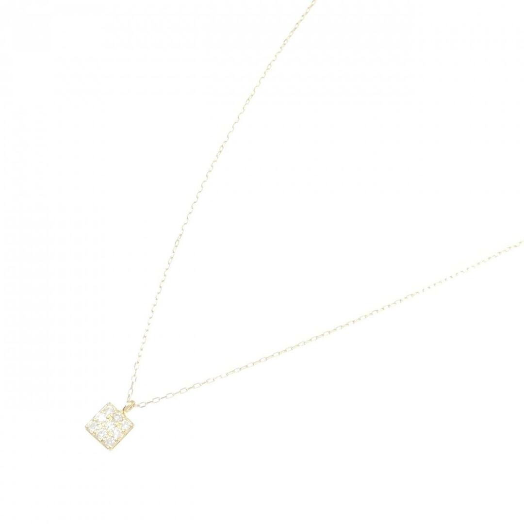 【リメイク】K18YG ダイヤモンド ネックレス 0.10CT レディースのアクセサリー(ネックレス)の商品写真