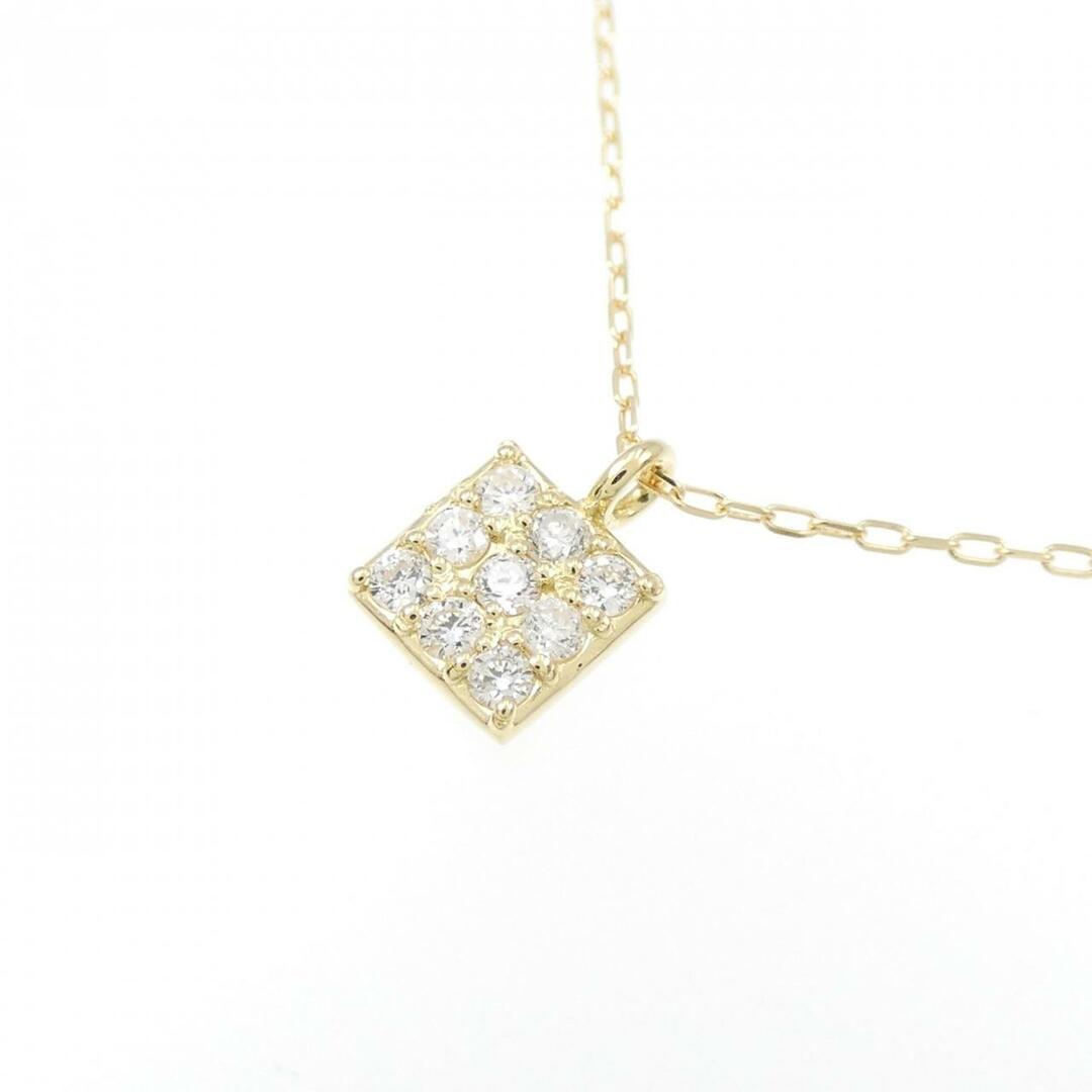 【リメイク】K18YG ダイヤモンド ネックレス 0.10CT レディースのアクセサリー(ネックレス)の商品写真