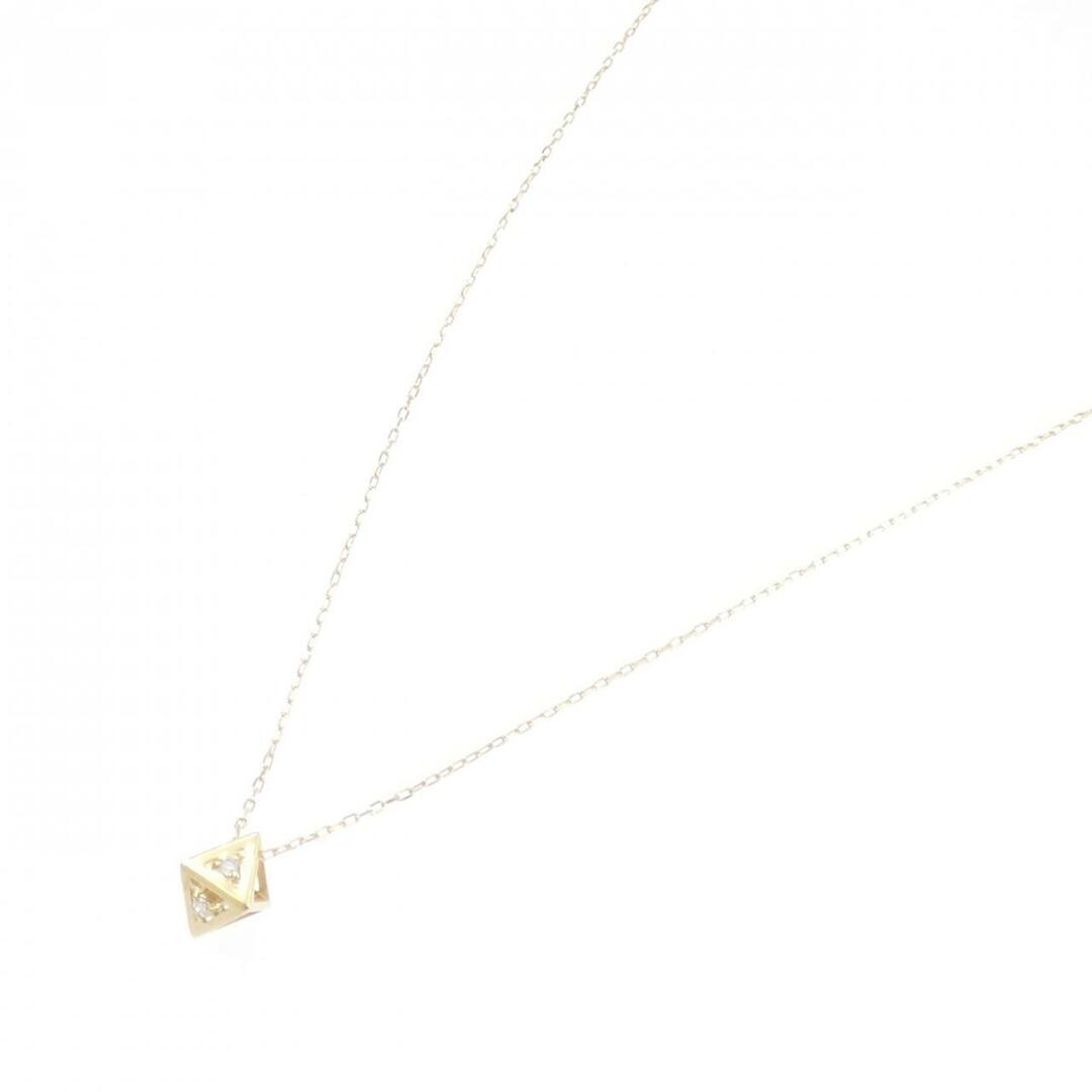 【リメイク】K18YG ダイヤモンド ネックレス 0.02CT レディースのアクセサリー(ネックレス)の商品写真