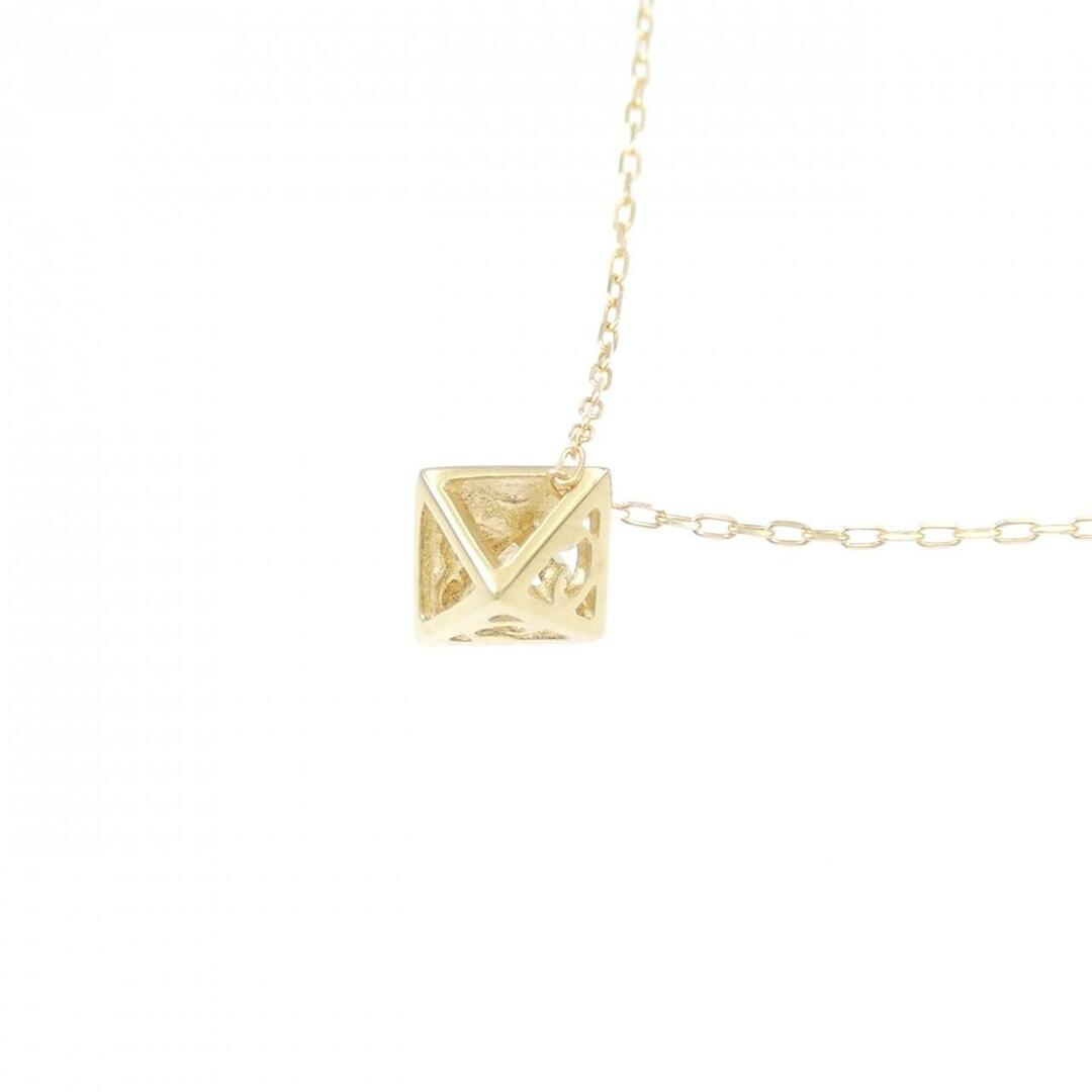 【リメイク】K18YG ダイヤモンド ネックレス 0.02CT レディースのアクセサリー(ネックレス)の商品写真