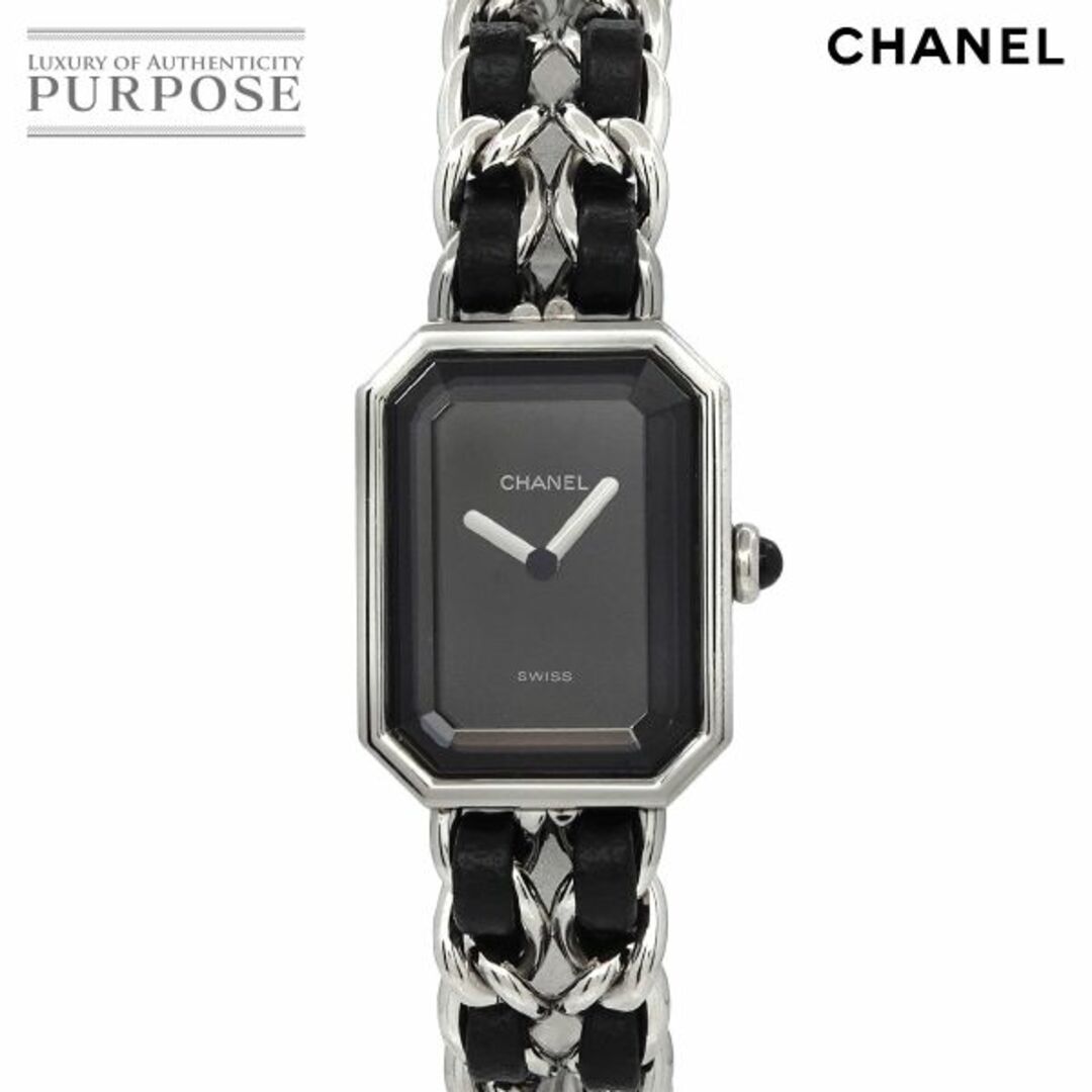 CHANEL(シャネル)のシャネル CHANEL プルミエール Lサイズ H0451 ヴィンテージ レディース 腕時計 ブラック シルバー クォーツ VLP 90223875 レディースのファッション小物(腕時計)の商品写真