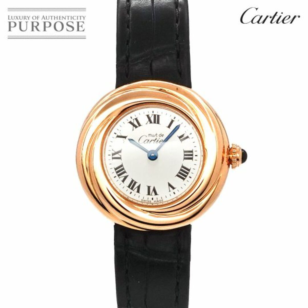 Cartier(カルティエ)のカルティエ Cartier マスト トリニティ ヴェルメイユ ヴィンテージ レディース 腕時計 シルバー SV925 クォーツ Must Trinity VLP 90226364 レディースのファッション小物(腕時計)の商品写真