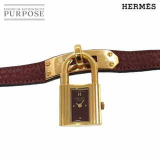 エルメス(Hermes)のエルメス HERMES ケリーウォッチ ヴィンテージ レディース 腕時計 ワインレッド クォーツ ウォッチ カデナ Kelly Watch VLP 90234262(腕時計)