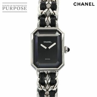 シャネル(CHANEL)のシャネル CHANEL プルミエール Mサイズ H0451 ヴィンテージ レディース 腕時計 ブラック シルバー クォーツ VLP 90234710(腕時計)