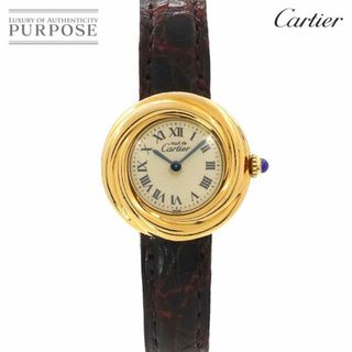 カルティエ(Cartier)のカルティエ Cartier マストトリニティ ヴェルメイユ ヴィンテージ レディース 腕時計 ゴールド SV925 クォーツ Must Trinity VLP 90234715(腕時計)