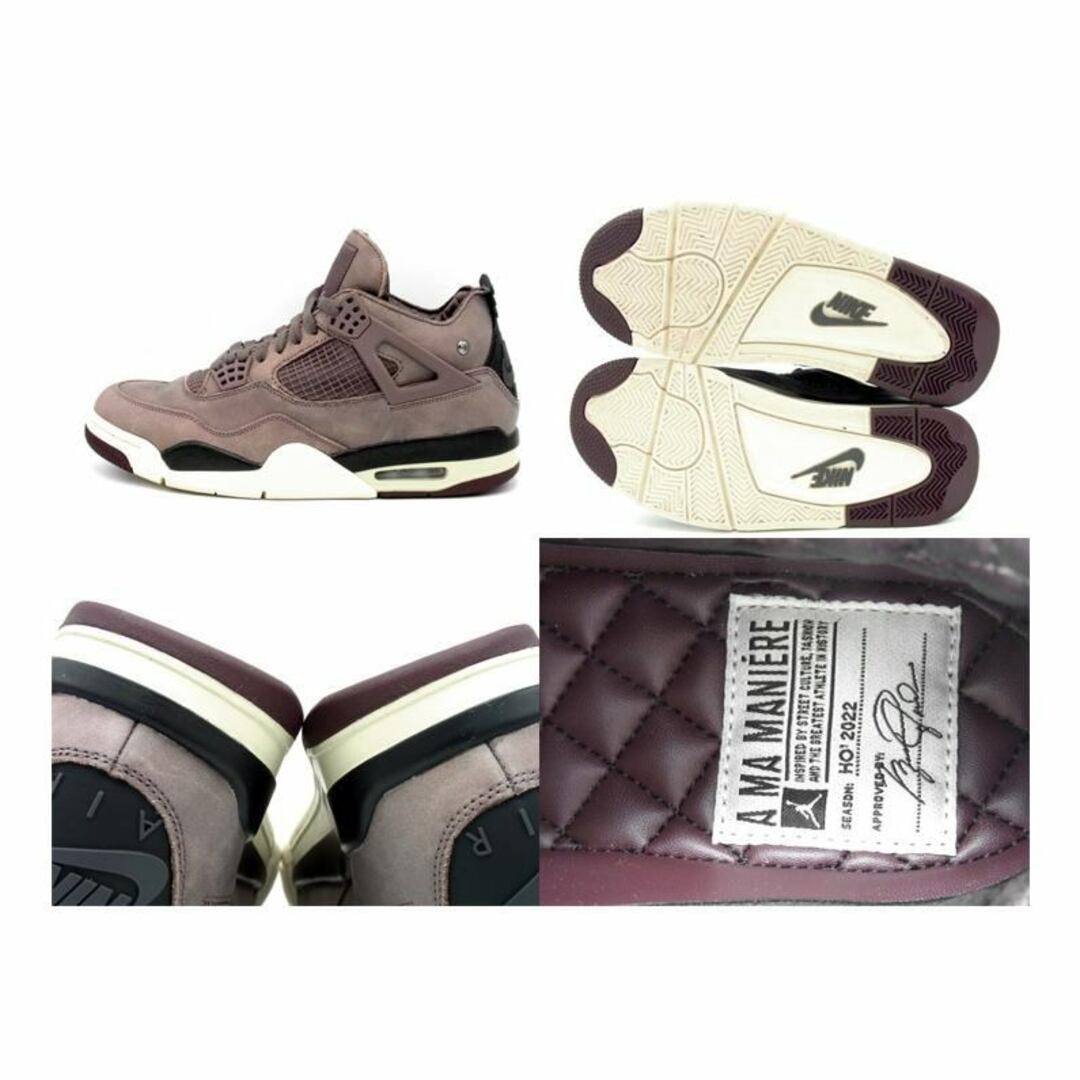 NIKE(ナイキ)のナイキ NIKE × アママニエール A MA MANIERE ■ 【 AIR JORDAN 4 RETRO SP VIOLET ORE DV6773 220 】 エア ジョーダン 4 バイオレット オレ スニーカー　w18835 メンズの靴/シューズ(スニーカー)の商品写真