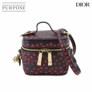 新品同様 クリスチャン ディオール Christian Dior レディディオール マイクロ バニティ 2way ハンド ショルダー バッグ ハート柄 VLP 90231714