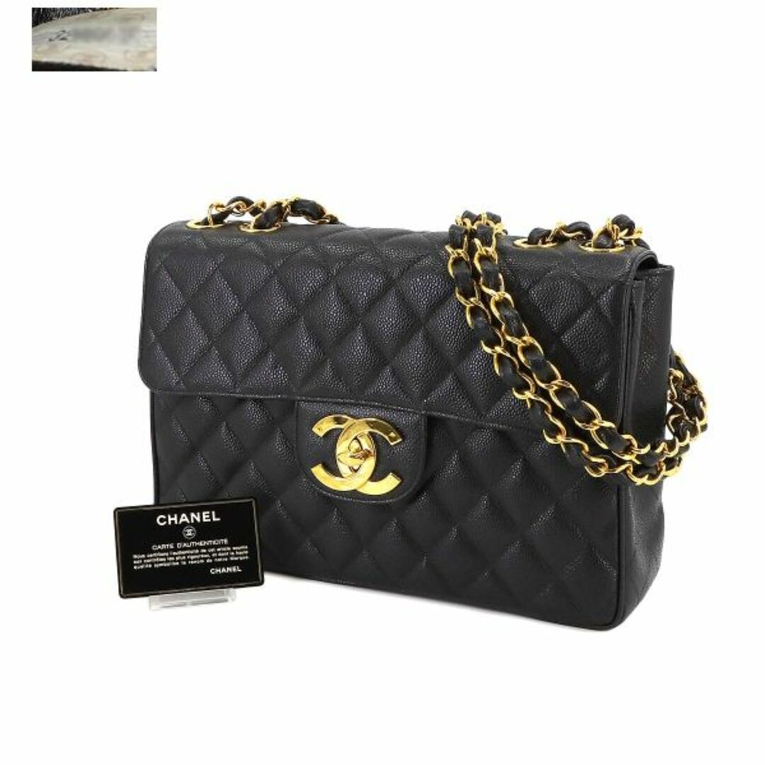 CHANEL(シャネル)の新品同様 シャネル CHANEL マトラッセ 30 チェーン ショルダー バッグ キャビアスキン レザー ブラック A04412 ヴィンテージ VLP 90233184 レディースのバッグ(ショルダーバッグ)の商品写真