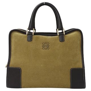 ロエベ(LOEWE)のロエベ LOEWE バッグ レディース ブランド ハンドバッグ アマソナ 32 スエード ベージュ ブラウン 大容量 おしゃれ シンプル 【中古】(ハンドバッグ)