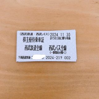 西武鉄道 株主優待 全線乗車券 乗車証 10枚 ×3　30枚(鉄道乗車券)