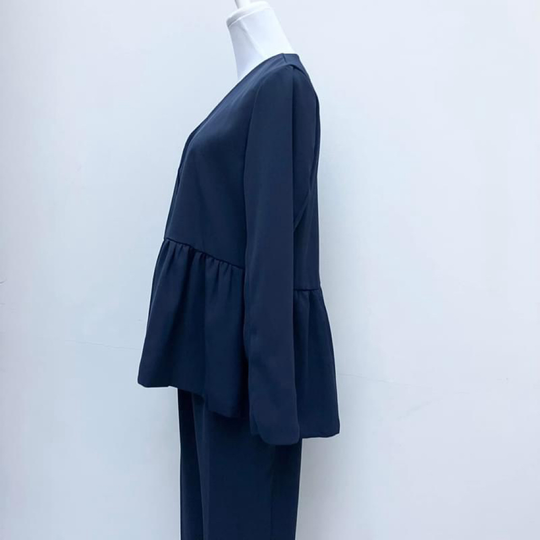 Mサイズ  パンツスーツ スーツ セットアップ オフィス フォーマル セレモニー レディースのフォーマル/ドレス(スーツ)の商品写真