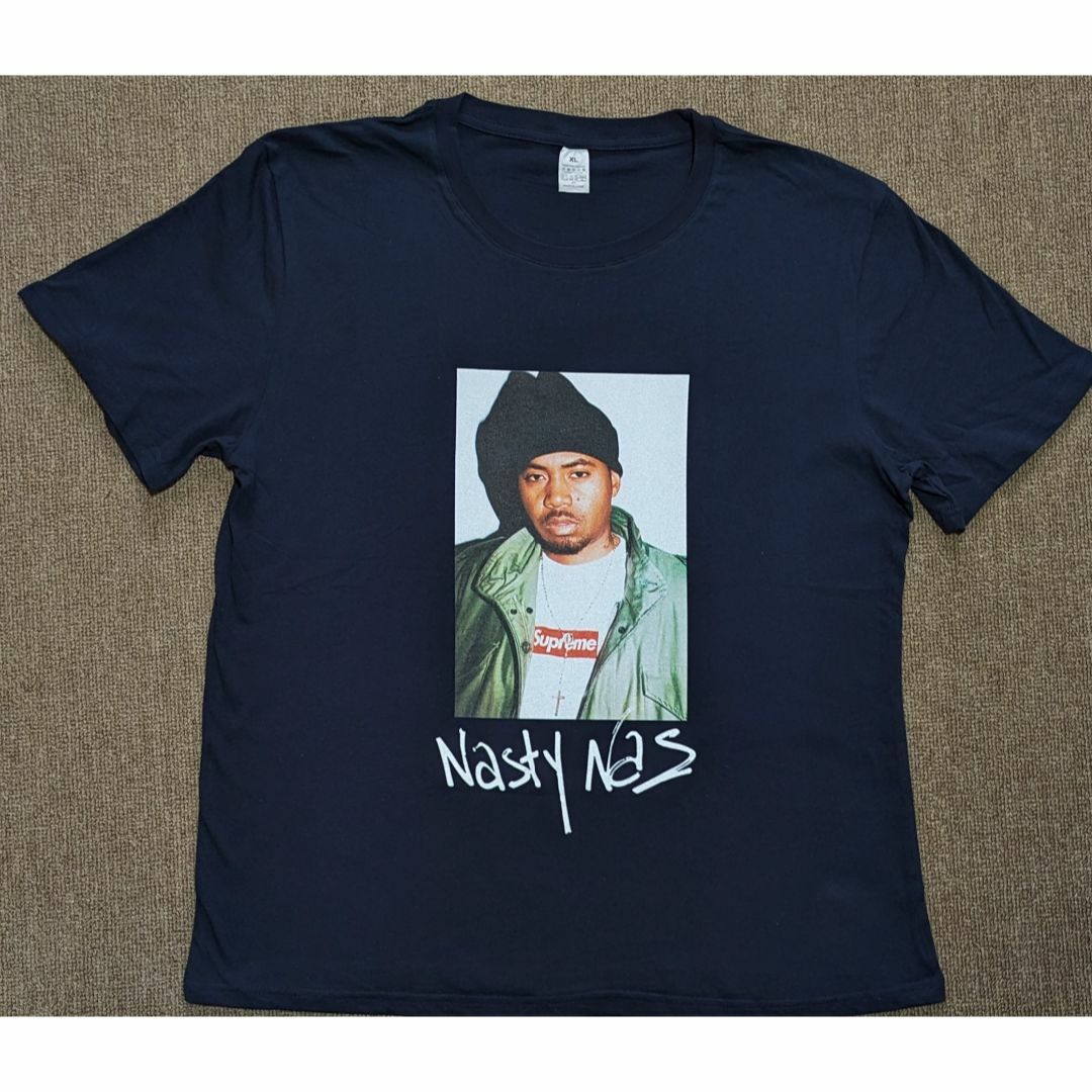 RAP MUSICIAN(ラップミュージシャン)のNas T-シャツ XL / ボックスロゴ2枚/Supreme ショッパー中  メンズのトップス(Tシャツ/カットソー(半袖/袖なし))の商品写真