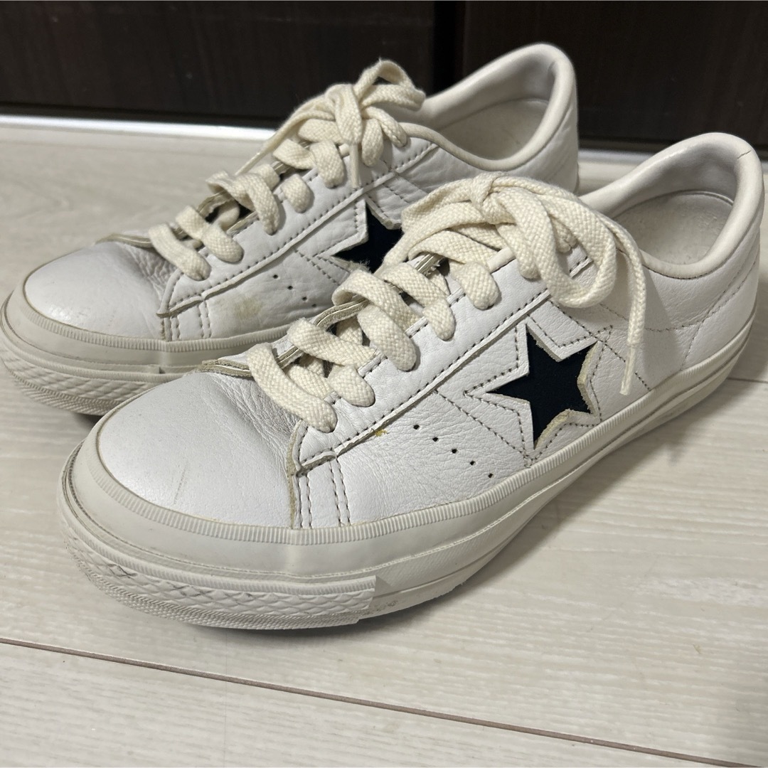 CONVERSE(コンバース)のconverse ONE STAR J EB LEATER ホワイト レディースの靴/シューズ(スニーカー)の商品写真
