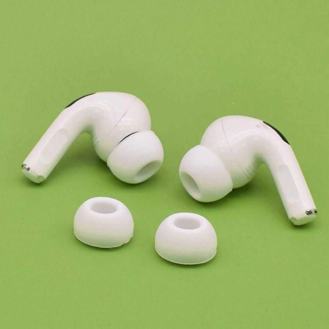 AirPods Pro イヤーチップ イヤーピース イヤホン 白 Mサイズ スマホ/家電/カメラのスマホアクセサリー(ストラップ/イヤホンジャック)の商品写真