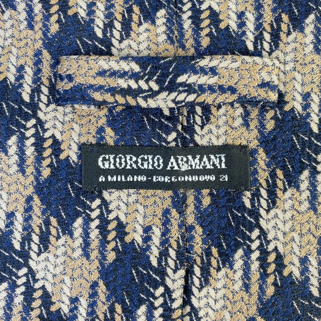 Giorgio Armani(ジョルジオアルマーニ)のGIORGIO ARMANI ジョルジオアルマーニ ネクタイ ブラウン【中古】 メンズのファッション小物(ネクタイ)の商品写真