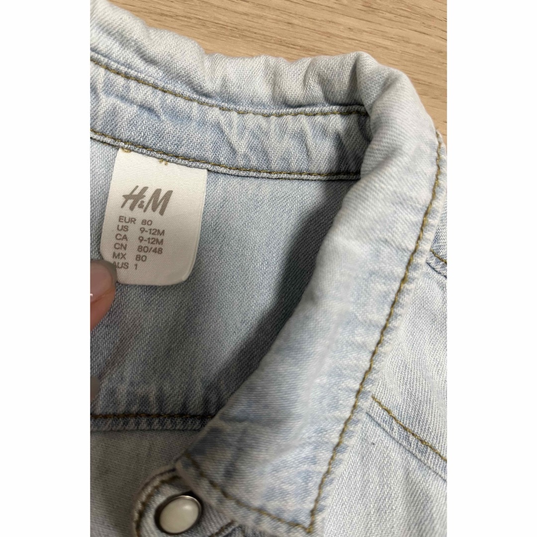 H&M(エイチアンドエム)のベビーシャツセット　80 キッズ/ベビー/マタニティのベビー服(~85cm)(シャツ/カットソー)の商品写真