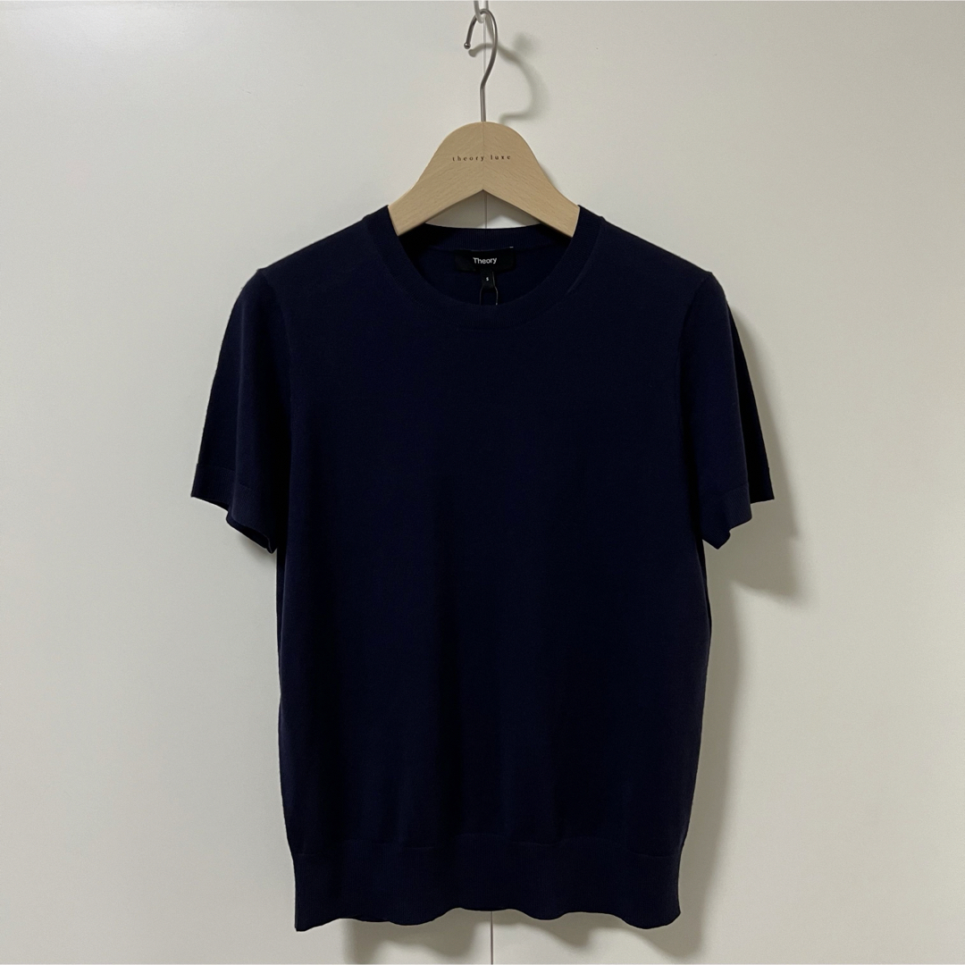 theory(セオリー)のTheory 23AW 24SS 定番 ハーフスリーブクルーネックニット 新品 レディースのトップス(ニット/セーター)の商品写真