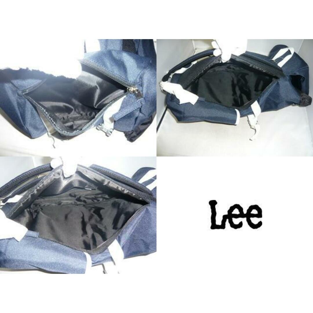 Lee(リー)のLee フラップ型リュック 320-4800 ネイビーボディ×ホワイト メンズのバッグ(バッグパック/リュック)の商品写真