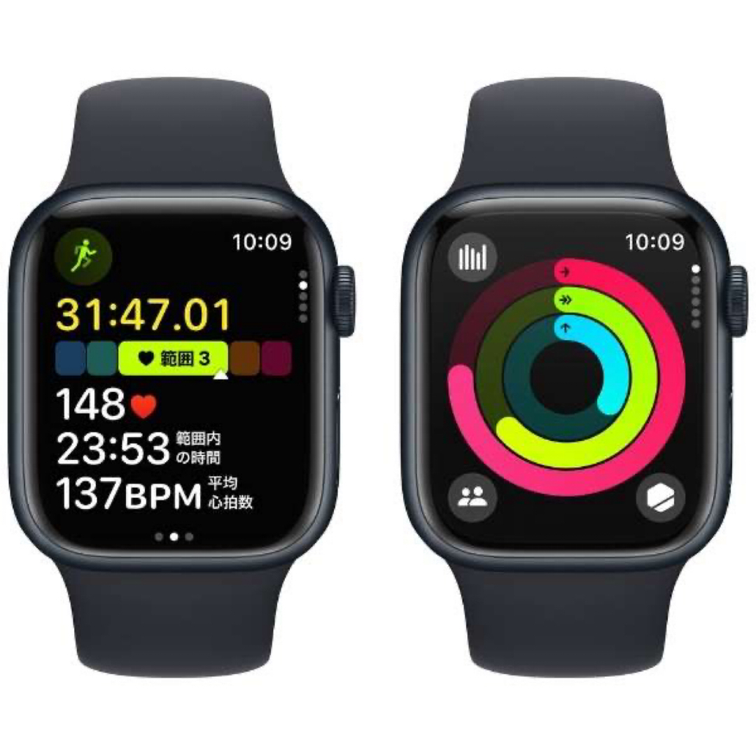 Apple Watch(アップルウォッチ)のApple Watch Series 9 45mm セルラーミッドナイト スマホ/家電/カメラのスマホ/家電/カメラ その他(その他)の商品写真