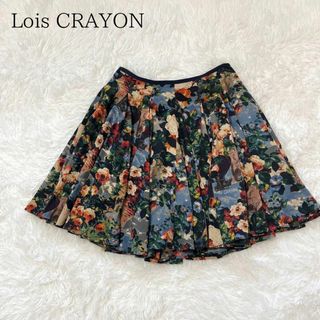 ロイスクレヨン(Lois CRAYON)のLois CRAYON ロイスクレヨン フラワープリントフレアミニスカート(ミニスカート)