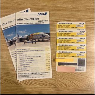 エーエヌエー(ゼンニッポンクウユ)(ANA(全日本空輸))のANAの株主優待券5枚 (2024/11/30まで)➕ANAグループ優待券2部　(その他)