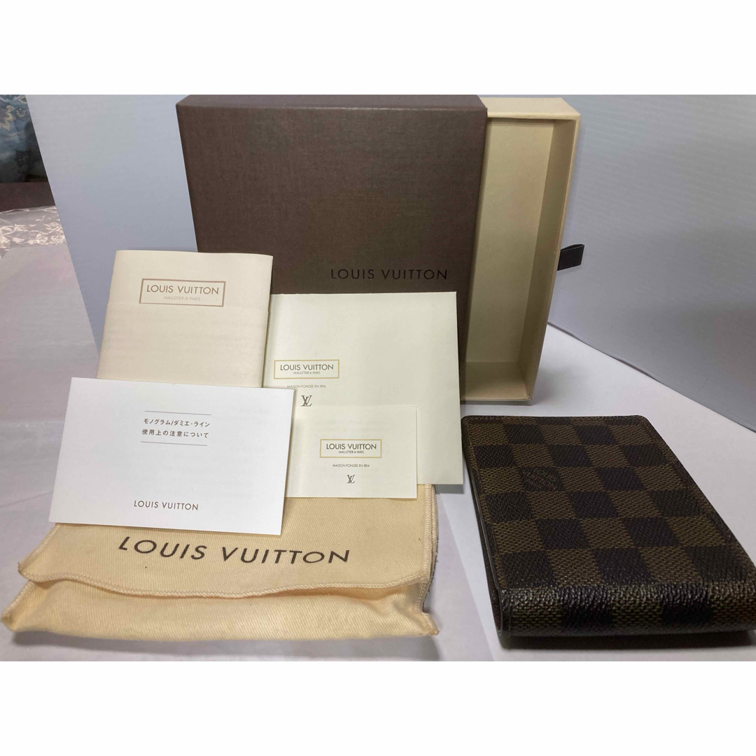 LOUIS VUITTON(ルイヴィトン)のルイヴィトン　二つ折り財布　ダミエ　ポルトフォイユ メンズのファッション小物(折り財布)の商品写真