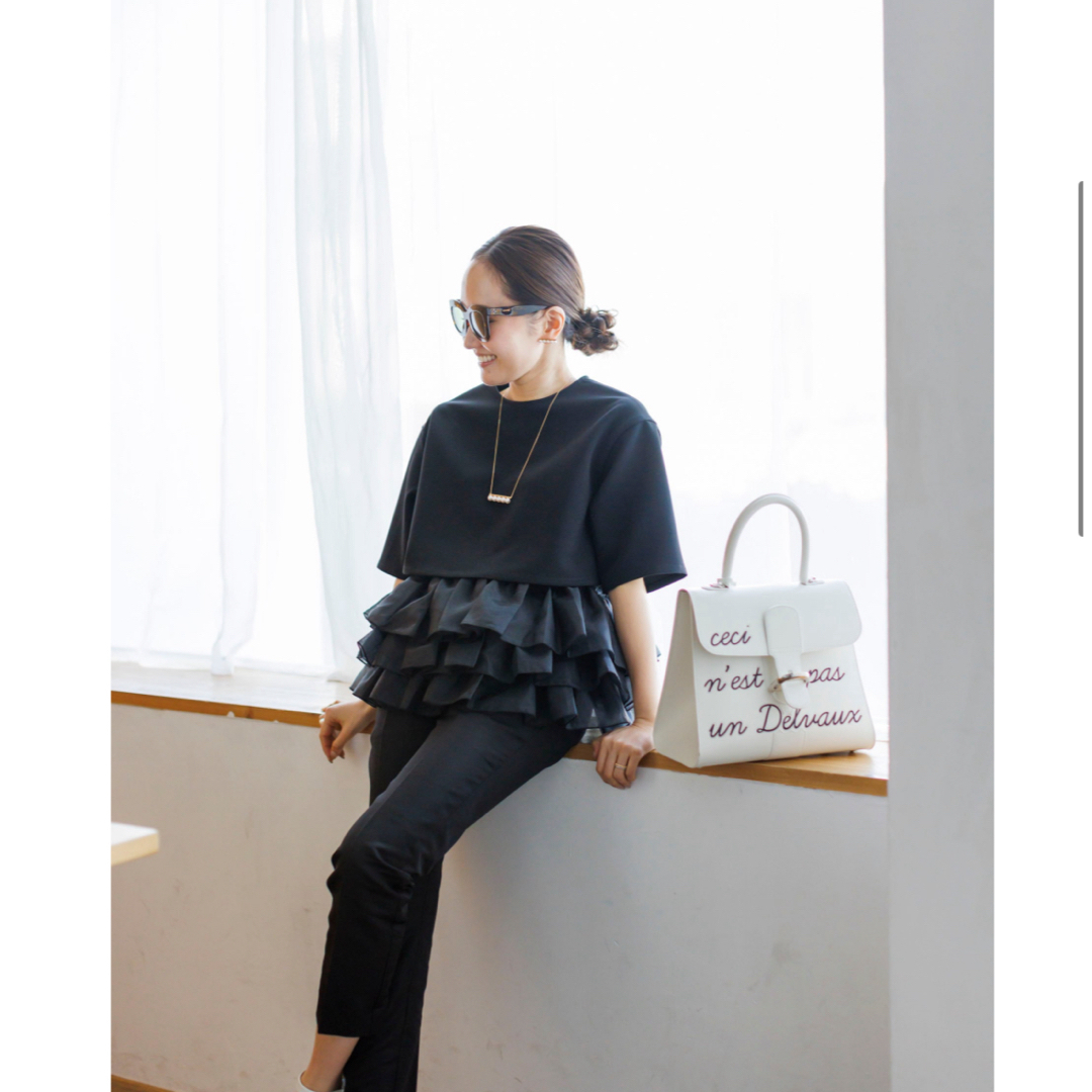 bluelea Hem tulle docking pullover 新品未使用 レディースのトップス(シャツ/ブラウス(長袖/七分))の商品写真