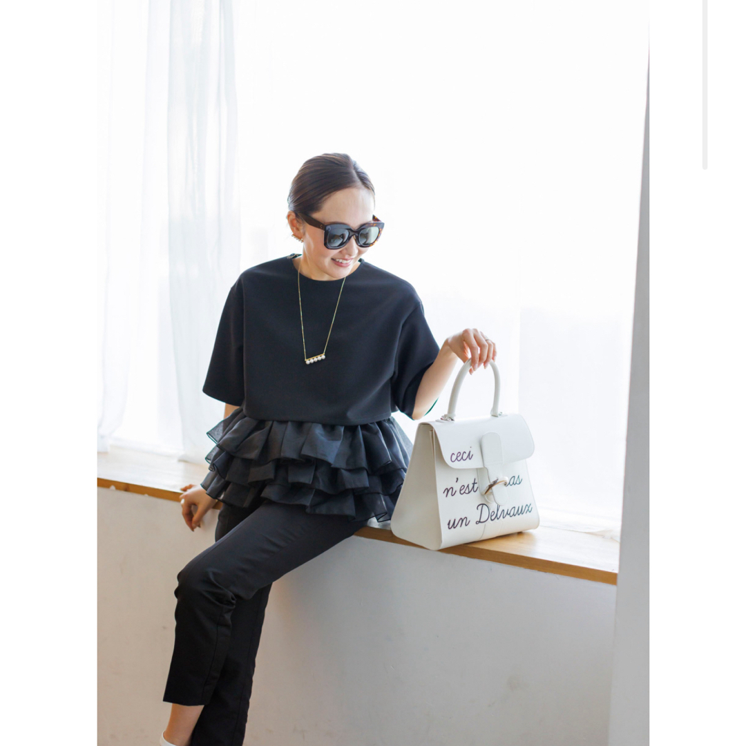 bluelea Hem tulle docking pullover 新品未使用 レディースのトップス(シャツ/ブラウス(長袖/七分))の商品写真