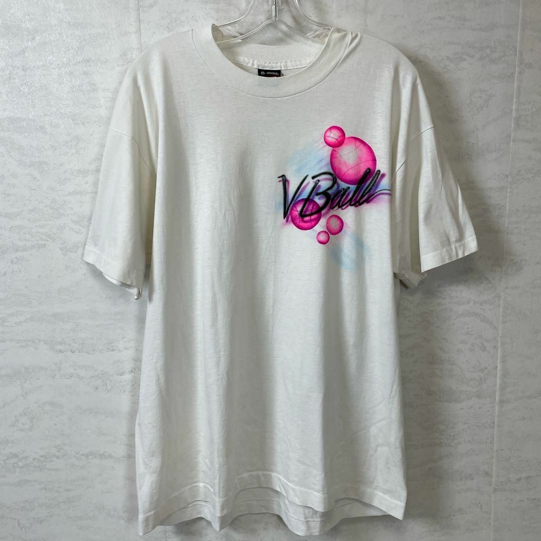 シングルステッチ　半袖Ｔシャツ　ビンテージ　90Ｓ　白ホワイト　メンズ　古着 メンズのトップス(Tシャツ/カットソー(半袖/袖なし))の商品写真