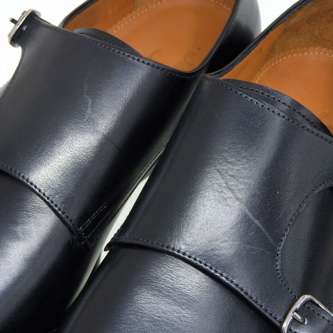 ジャランスリワヤ 未使用 JALAN SRIWIJAYA ジャランスリワヤ ダブルモンクストラップ レザー シューズ (DAINITE SOLE) メンズ ブラック BLACK 7 1/2 98374 7 1/2 メンズの靴/シューズ(その他)の商品写真