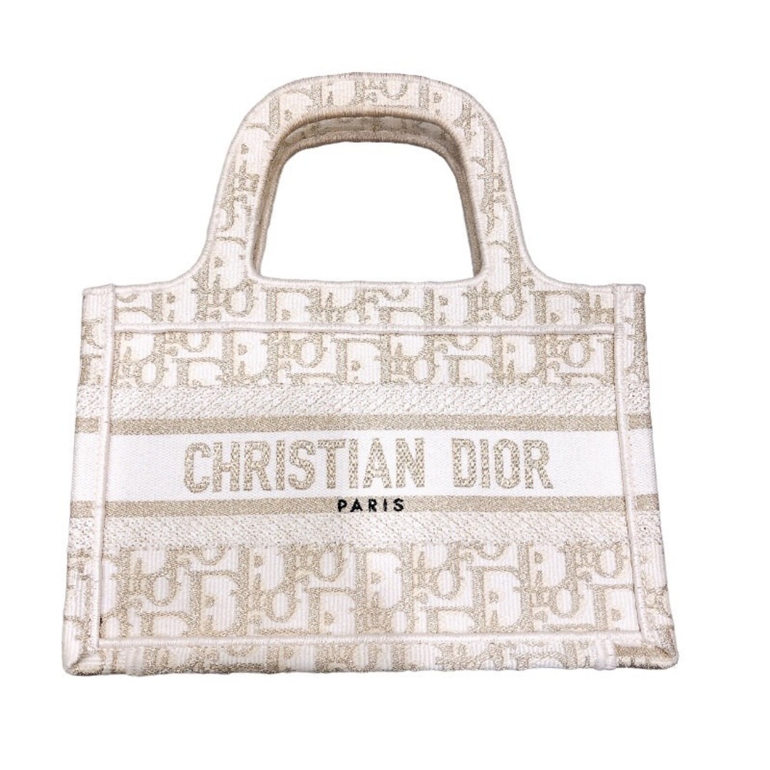 Christian Dior(クリスチャンディオール)の　クリスチャン・ディオール Christian Dior ブックトート ミニ S5475IW ゴールド オブリークジャガード レディース ハンドバッグ レディースのバッグ(ハンドバッグ)の商品写真