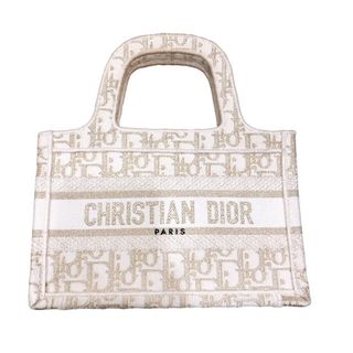 クリスチャンディオール(Christian Dior)の　クリスチャン・ディオール Christian Dior ブックトート ミニ S5475IW ゴールド オブリークジャガード レディース ハンドバッグ(ハンドバッグ)