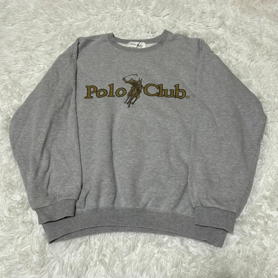 BEVERLY HILLS POLO CLUB（BHPC）(ビバリーヒルズポロクラブ)の【US古着】ポロ クラブ スウェット M グレー ✓3690 メンズのトップス(スウェット)の商品写真