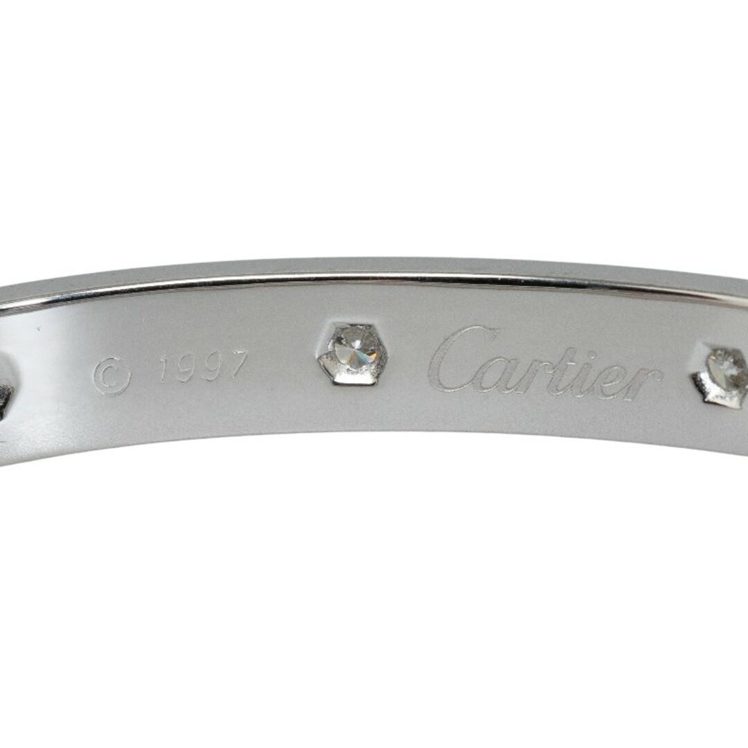 Cartier(カルティエ)の美品 カルティエ ラブブレス 10P フルダイヤ LOVE ブレスレット バングル #17 K18WG ホワイトゴールド レディース CARTIER 【228-37493】 レディースのアクセサリー(ブレスレット/バングル)の商品写真