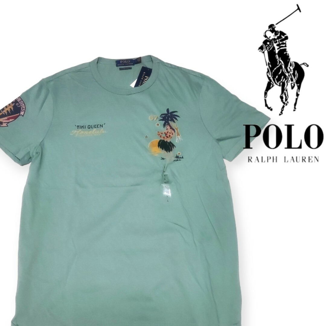 POLO RALPH LAUREN(ポロラルフローレン)の【新品タグ付き】ポロラルフローレン　フラガール　ハワイ　スーベニア　Tシャツ メンズのトップス(Tシャツ/カットソー(半袖/袖なし))の商品写真