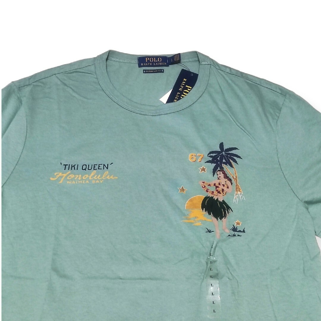 POLO RALPH LAUREN(ポロラルフローレン)の【新品タグ付き】ポロラルフローレン　フラガール　ハワイ　スーベニア　Tシャツ メンズのトップス(Tシャツ/カットソー(半袖/袖なし))の商品写真