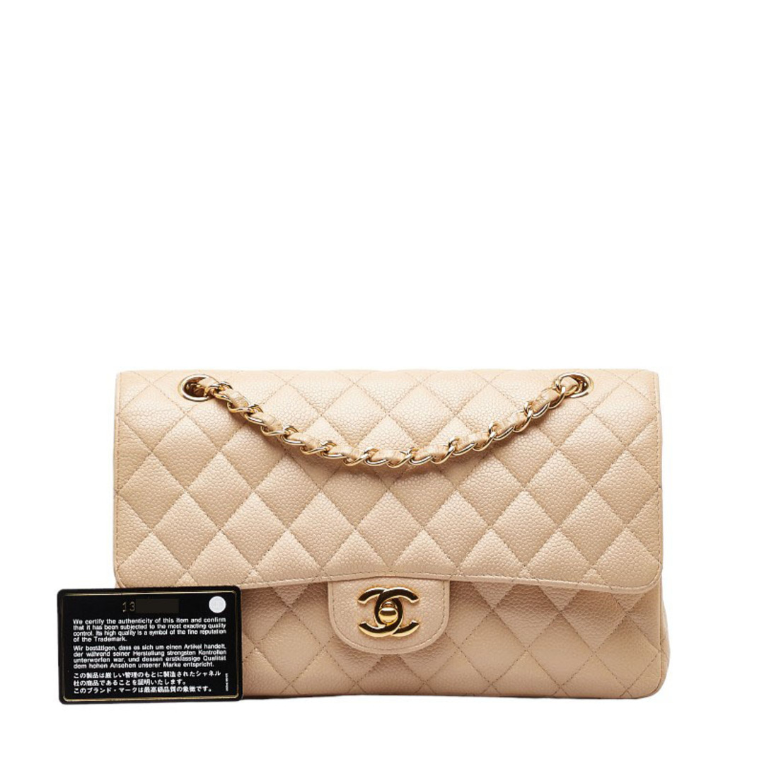 CHANEL(シャネル)のシャネル マトラッセ25 ダブルフラップ ココマーク チェーン ショルダーバッグ キャビアスキン レディース CHANEL 【222-48905】 レディースのバッグ(ショルダーバッグ)の商品写真