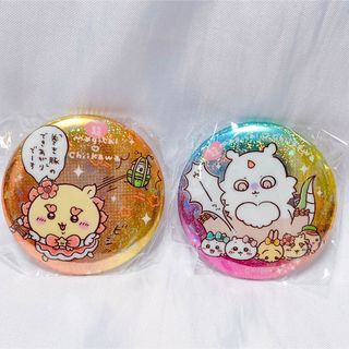 チイカワ(ちいかわ)の超まじかるちいかわ ホログラム缶バッジ ハチワレ シーサー くりまんじゅう(キャラクターグッズ)