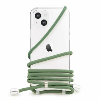 【色: ピスタチオグリーン】MINTY iPhone15 ケース ショルダースト(その他)