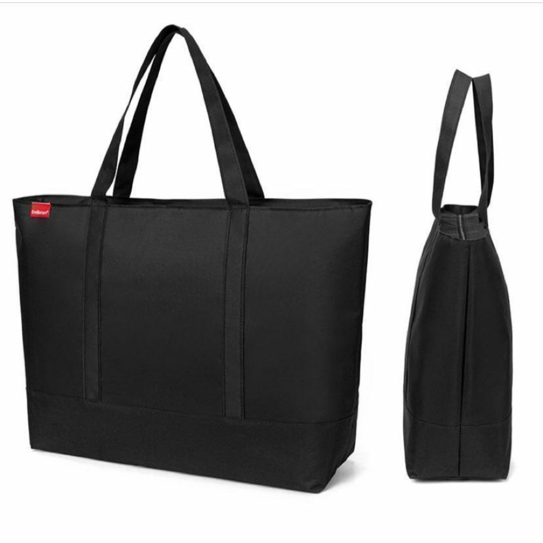 トートバッグ　ブラックカバン　メンズバッグ　手提げ肩掛け　大容量バッグ　黒かばん メンズのバッグ(トートバッグ)の商品写真
