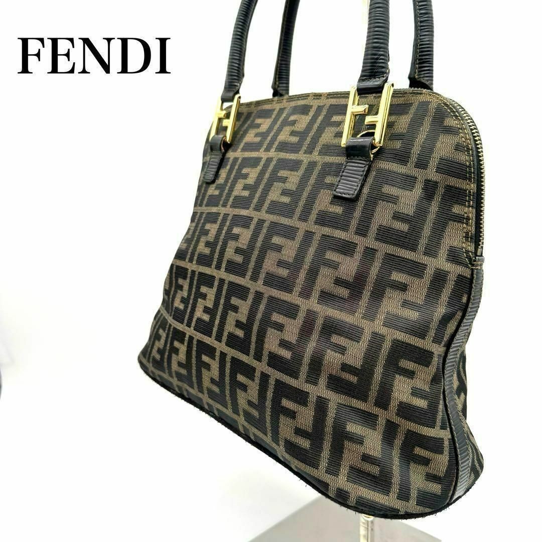 FENDI(フェンディ)の極美品✨FENDI フェンディ ハンドバッグ トートバッグ ズッカ柄 レディースのバッグ(ハンドバッグ)の商品写真