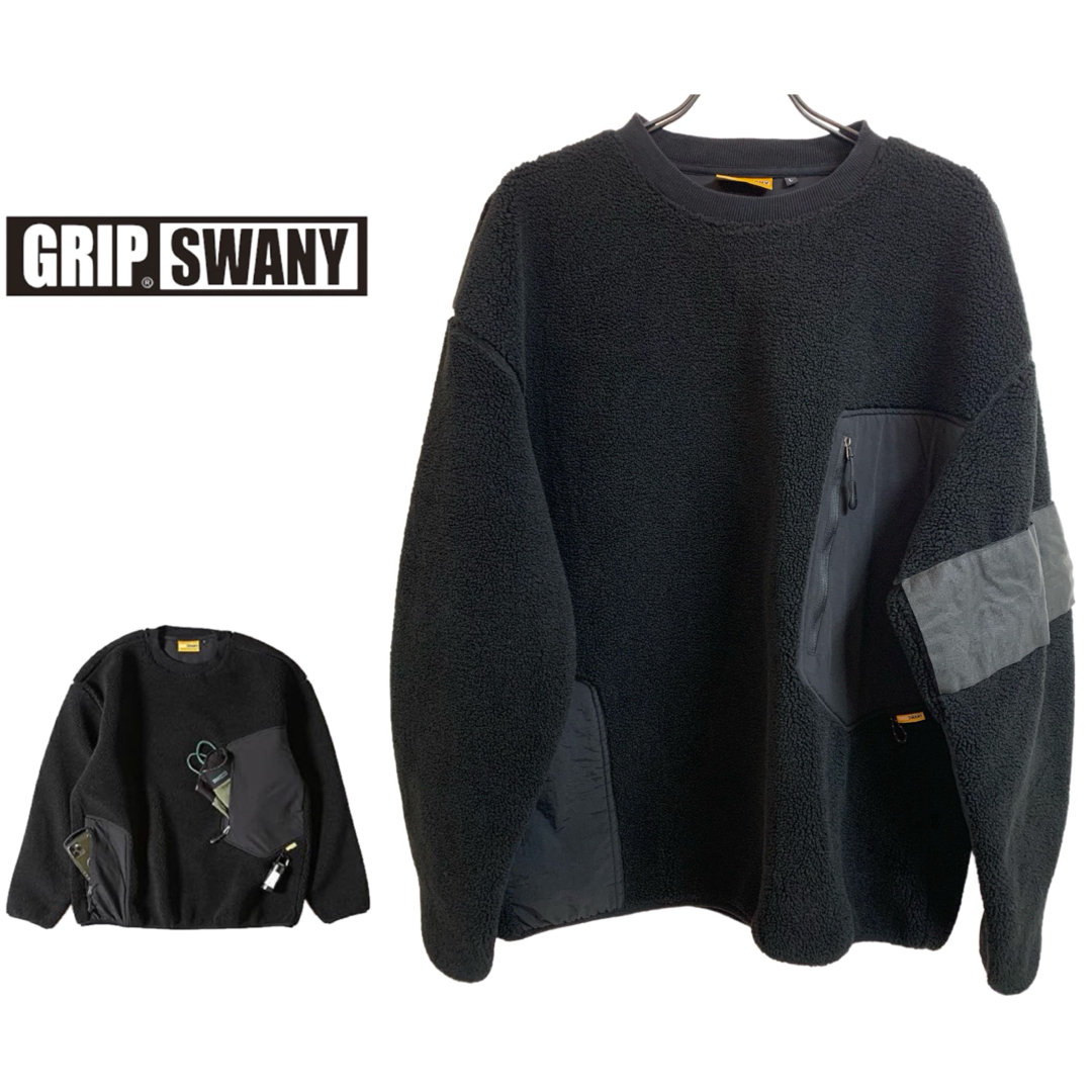 GRIP SWANY グリップスワニー GEAR FLEECE CREW リペア メンズのトップス(スウェット)の商品写真