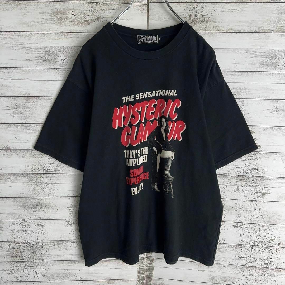 HYSTERIC GLAMOUR(ヒステリックグラマー)の9407【人気Lサイズ】ヒステリックグラマー☆ヒスガール定番カラーtシャツ　美品 メンズのトップス(Tシャツ/カットソー(半袖/袖なし))の商品写真